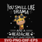 FN000181-You smell like drama and a headache please get away from me svg, png, dxf, eps file FN000181.jpg