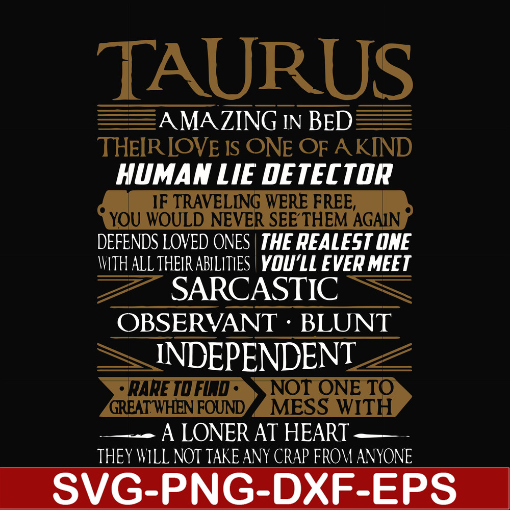 FN000376-Taurus rare to find not one to mess with amazing in bed svg, png, dxf, eps file FN000376.jpg