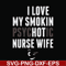 FN000814-I love my smokin psychotic nurse wife svg, png, dxf, eps file FN000814.jpg