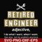 FN000891-Retired engineer I do what I want when I want svg, png, dxf, eps file FN000891.jpg