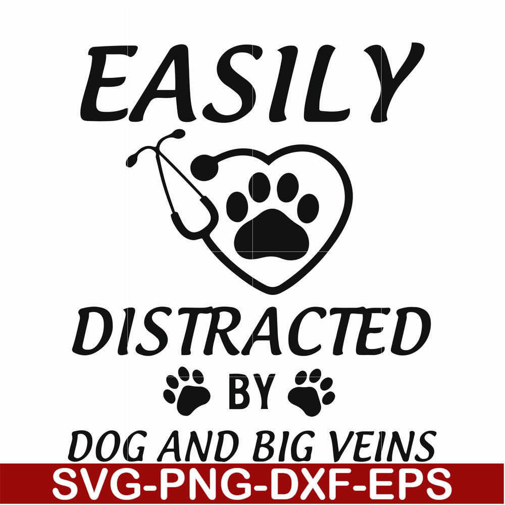 FN000958-Easily distracted by dog and big veins svg, png, dxf, eps file FN000958.jpg