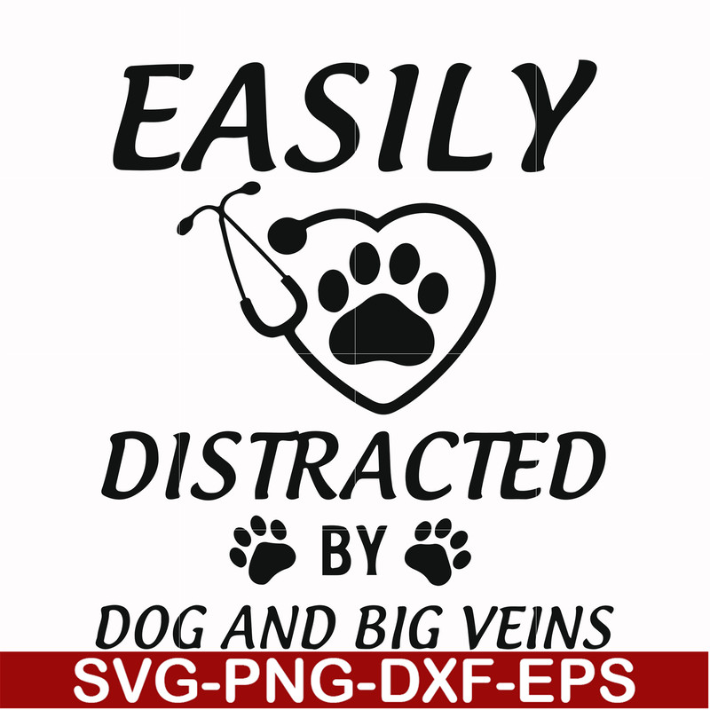 FN000958-Easily distracted by dog and big veins svg, png, dxf, eps file FN000958.jpg
