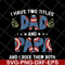 FTD05052116-I have two titles dad and papa svg, Fathers day svg, png, dxf, eps digital file FTD05052116.jpg