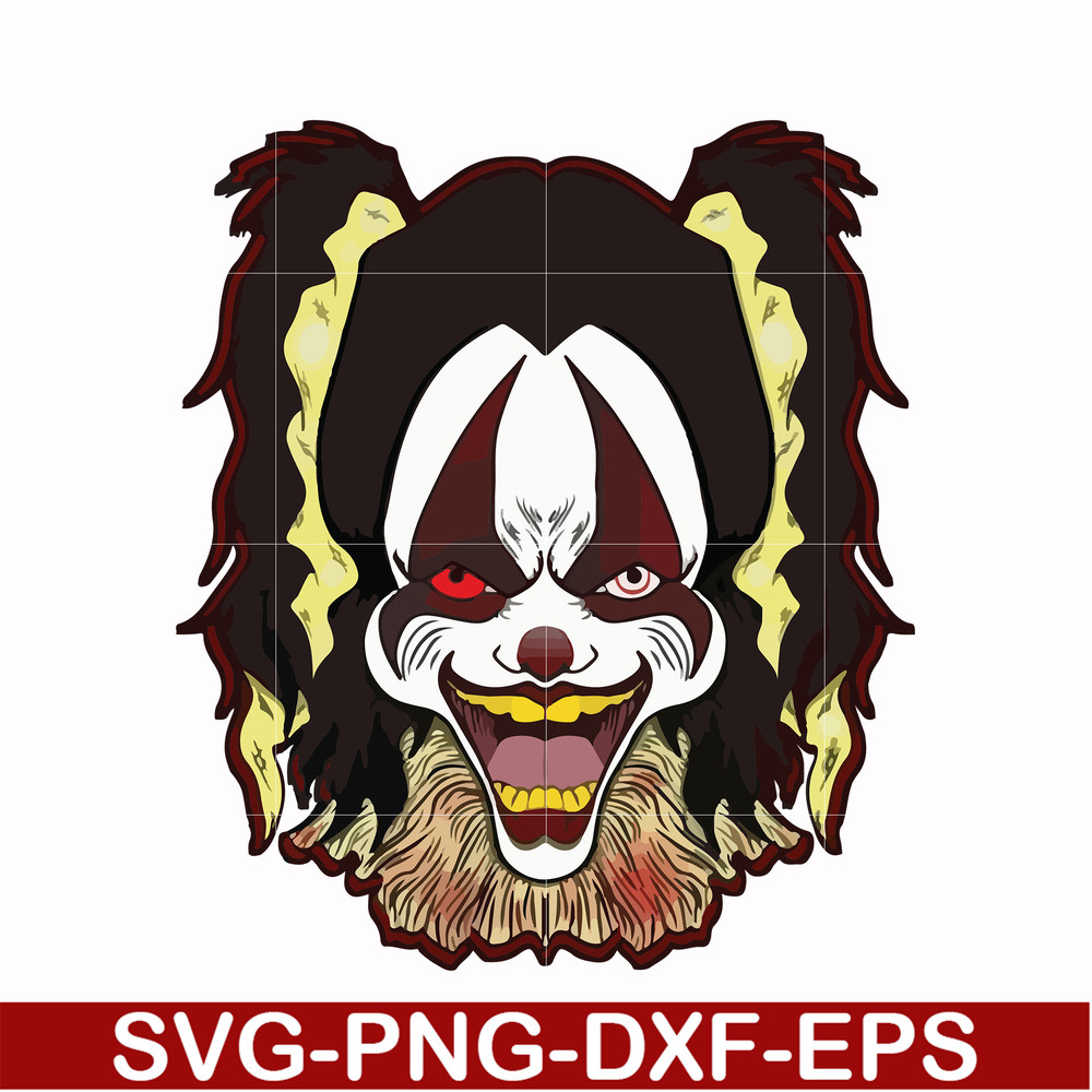 HLW0016-Clown svg, halloween svg, png, dxf, eps digital file HLW0016.jpg