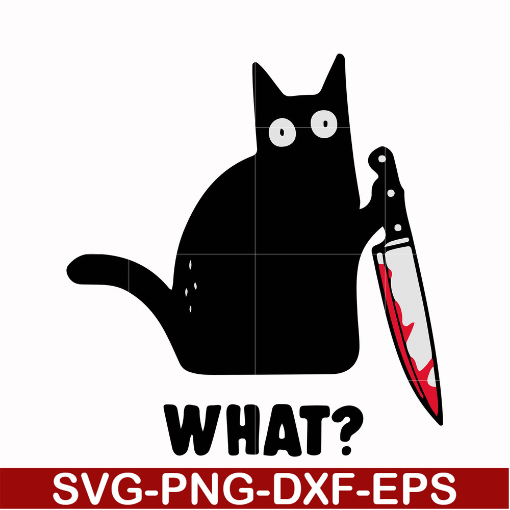 HLW0108-cat with knife svg, png, dxf, eps digital file HLW0108.jpg