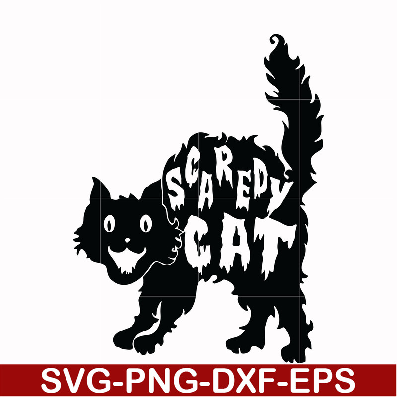 HLW17072014-Scaredy cat svg, png, dxf, eps digital file HLW17072014.jpg