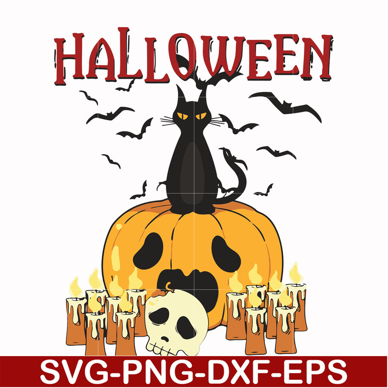 HLW17072020-Cat halloween svg, png, dxf, eps digital file HLW17072020.jpg