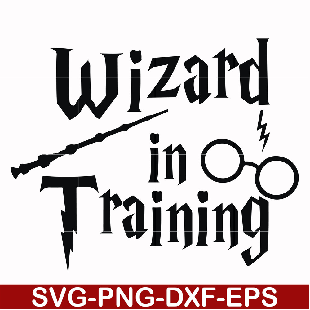 HRPT0001-Wizard in training svg, png, dxf, eps file HRPT0001.jpg