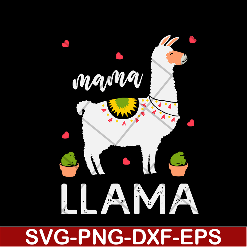 MTD02042123-Mama llama svg, Mother's day svg, eps, png, dxf digital file MTD02042123.jpg