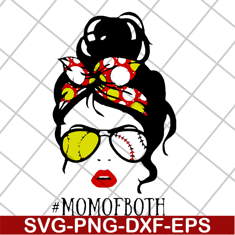 MTD15042112-Happy mom of both softball svg, Mother's day svg, eps, png, dxf digital file MTD15042112.jpg