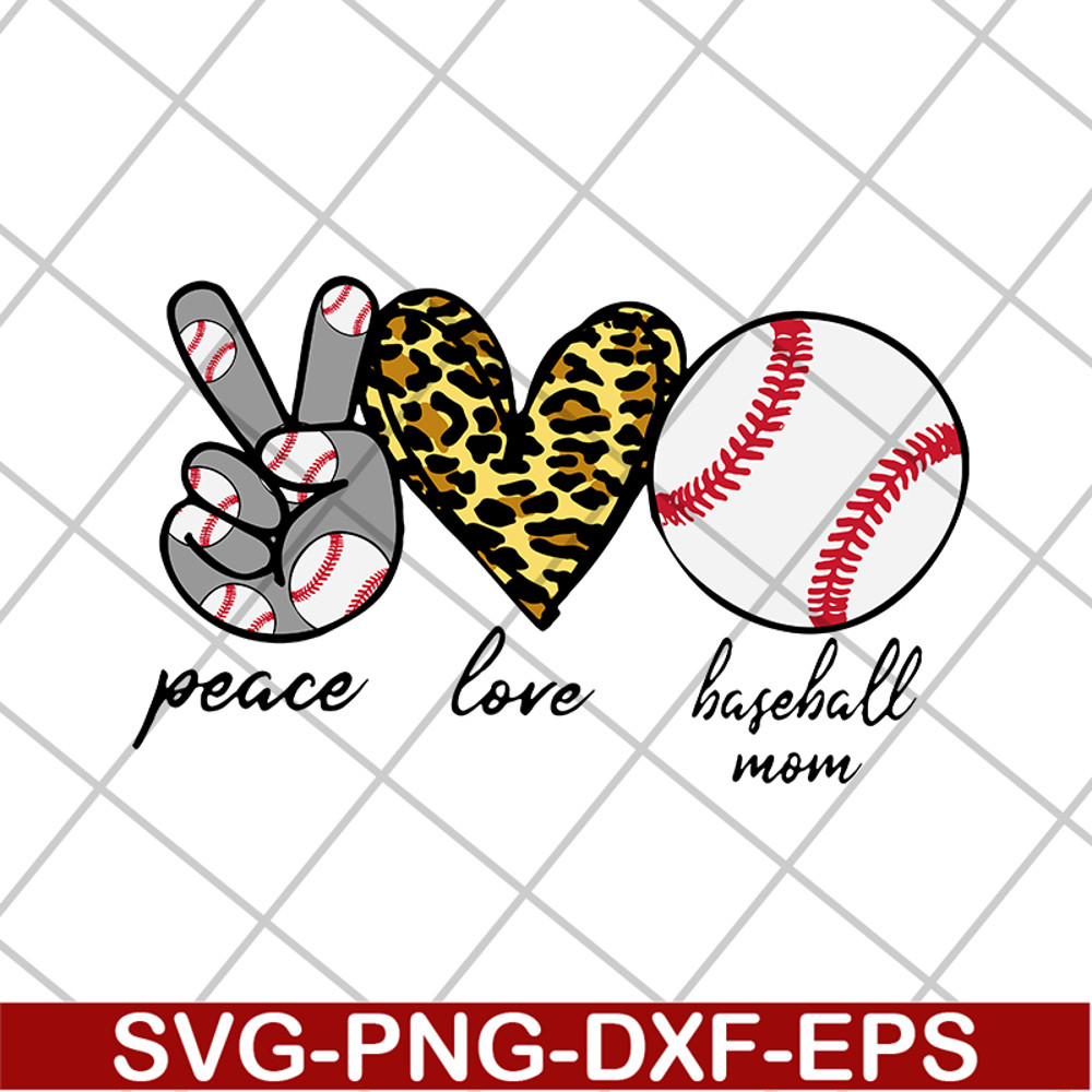 MTD16042135-Peace love mom baseball svg, Mother's day svg, eps, png, dxf digital file MTD16042135.jpg