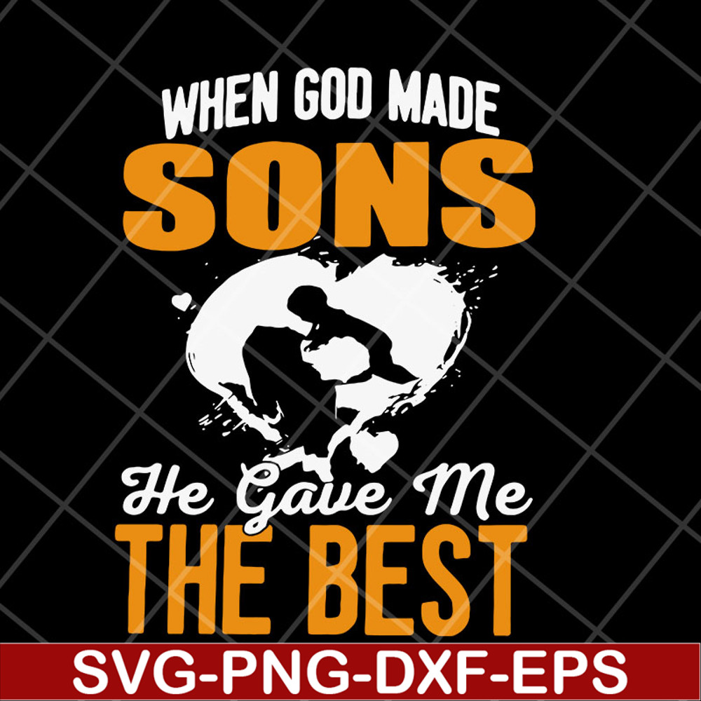 MTD23042148-when god made sons he gave me svg, Mother's day svg, eps, png, dxf digital file MTD23042148.jpg