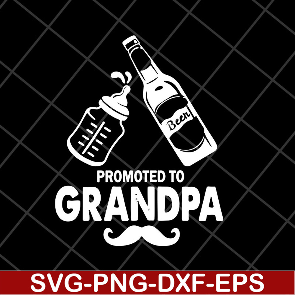 MTD28042126-Beer promoted to grandpa fathers day 2021 svg, Fathers day svg, png, dxf, eps digital file MTD28042126.jpg
