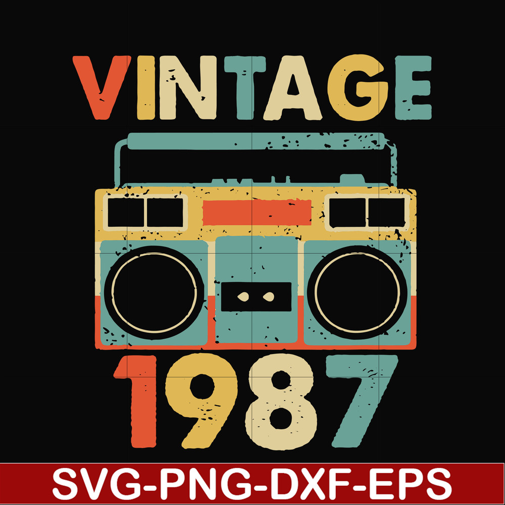 NBD0029-Vintage November 1987 svg, png, dxf, eps digital file NBD0029.jpg