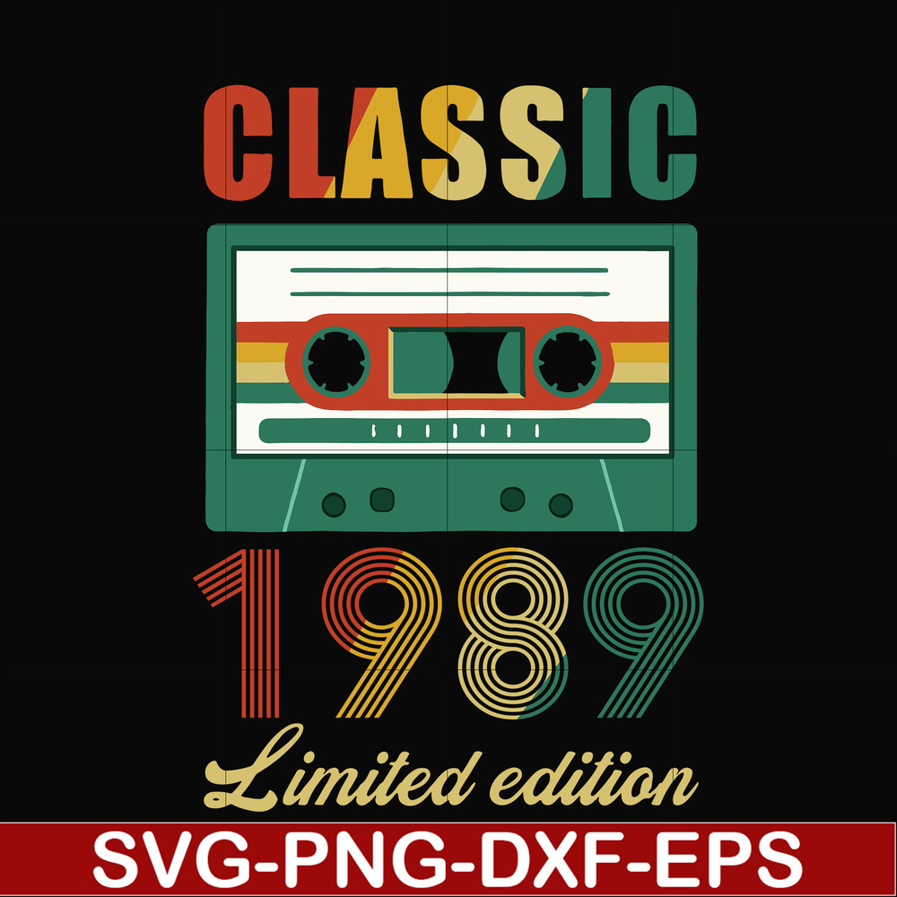 NBD0095-Classic 1989 limited edition svg, png, dxf, eps digital file NBD0095.jpg