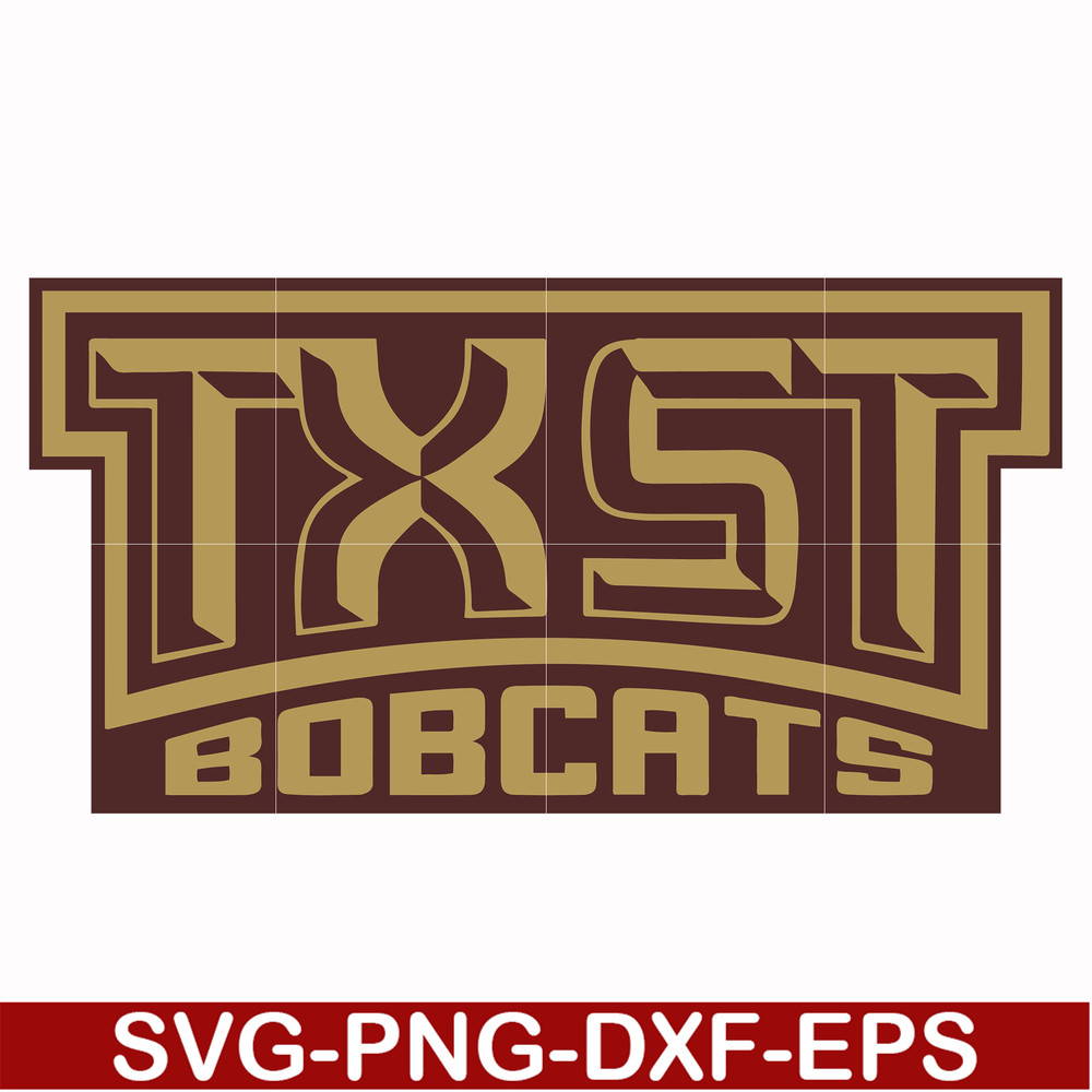 NCAA0000284-Texas State Bobcats svg, png, dxf, eps file NCAA0000284.jpg