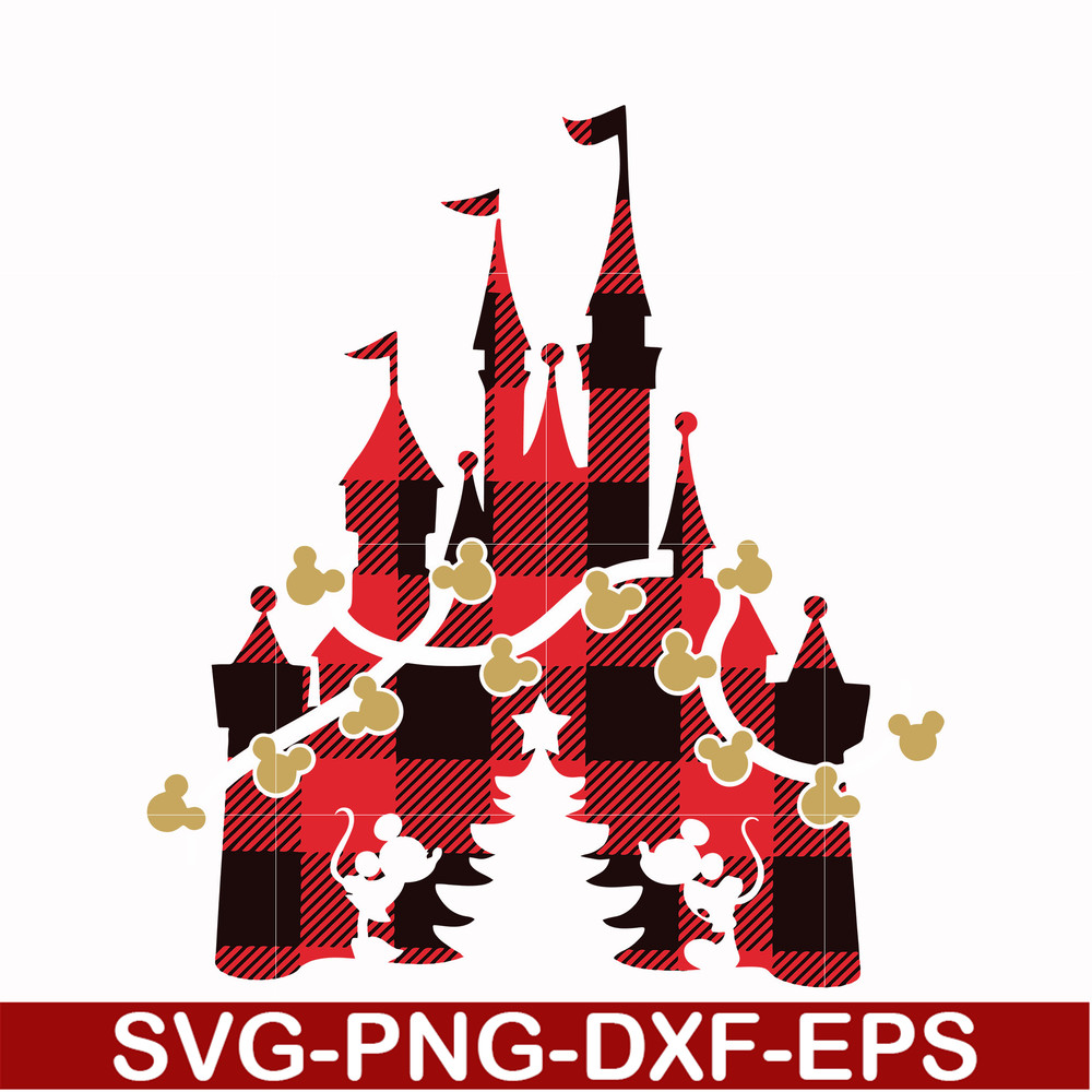 NCRM0097-Disney castle Christmas svg, png, dxf, eps digital file NCRM0097.jpg