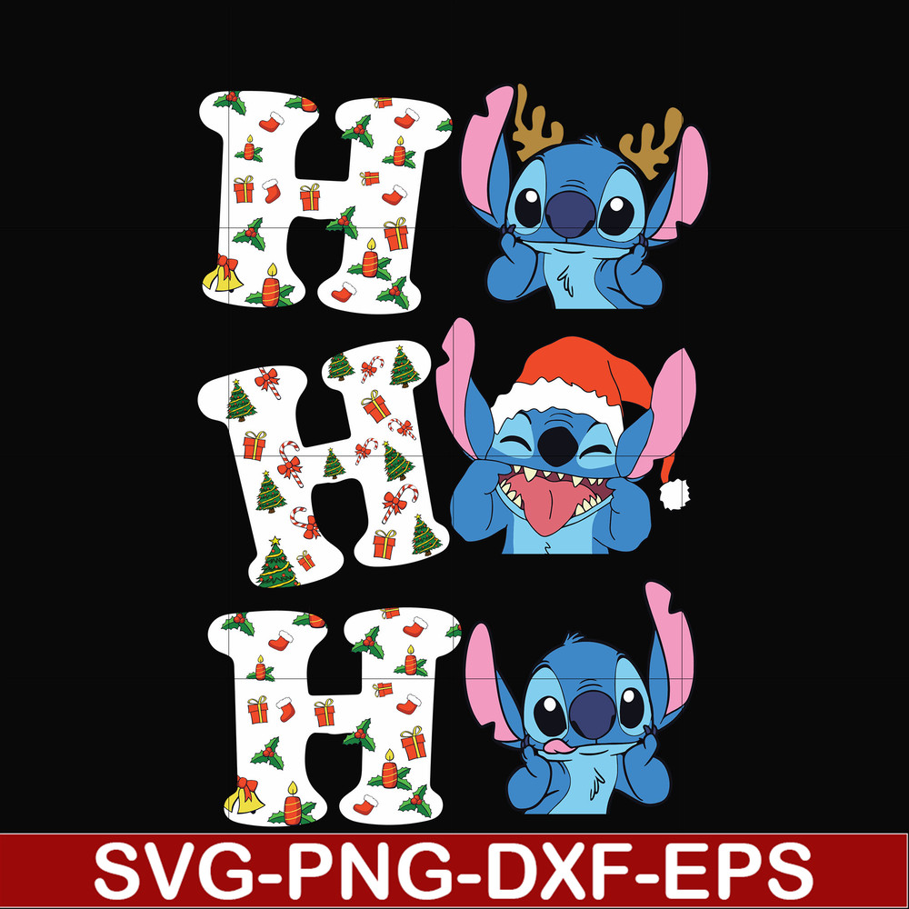 NCRM0101-Stitch Ho Ho Ho Christmas svg, png, dxf, eps digital file NCRM0101.jpg