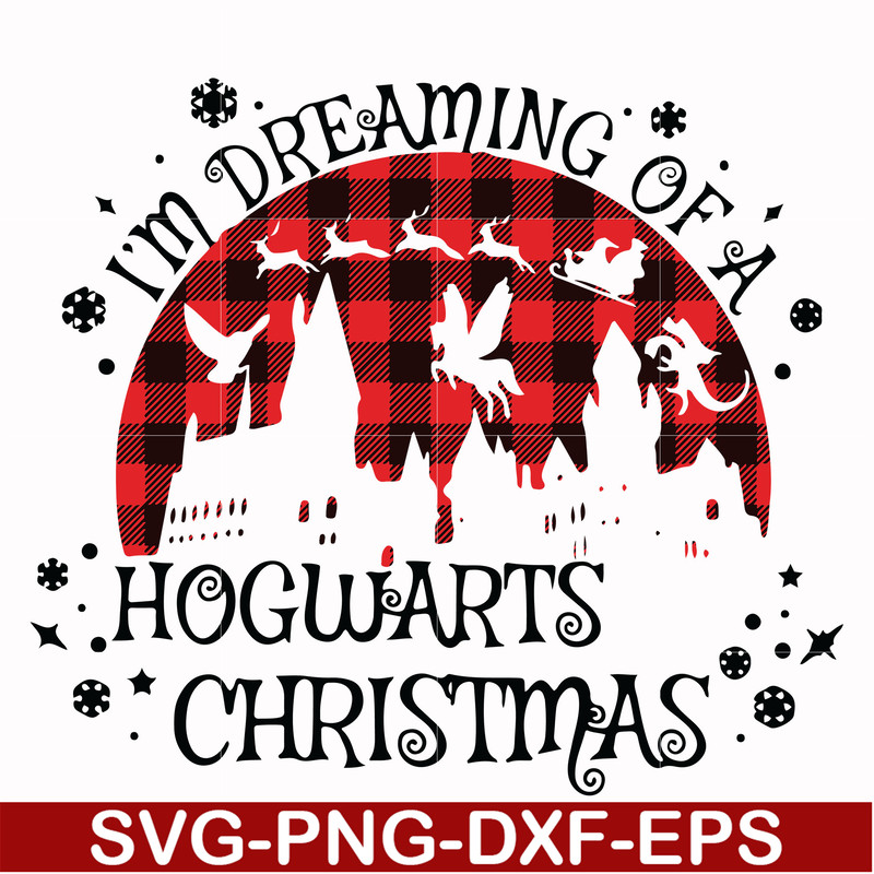NCRM14072011-Im dreaming of a hogwarts christmas svg, png, dxf, eps digital file NCRM14072011.jpg