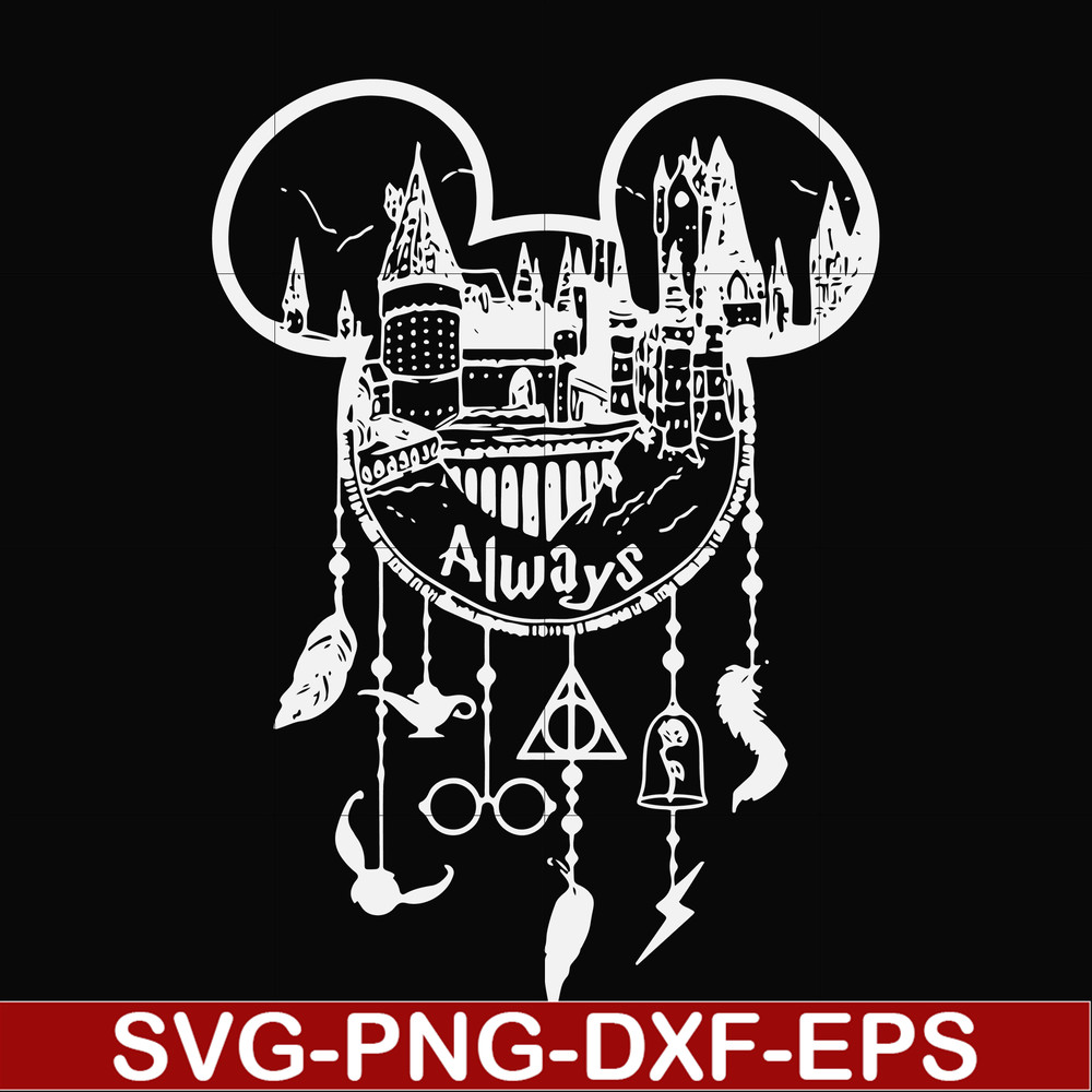 NCRM14072018-Harry Potter Always Mickey Mouse dream catcher svg, png, dxf, eps digital file NCRM14072018.jpg