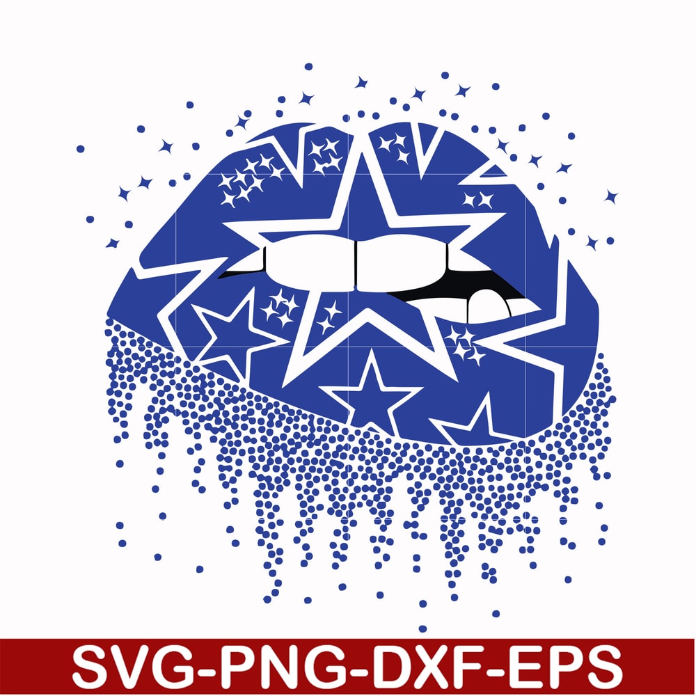 NFL0000115-Cowboys lips, svg, png, dxf, eps file NFL0000115.jpg