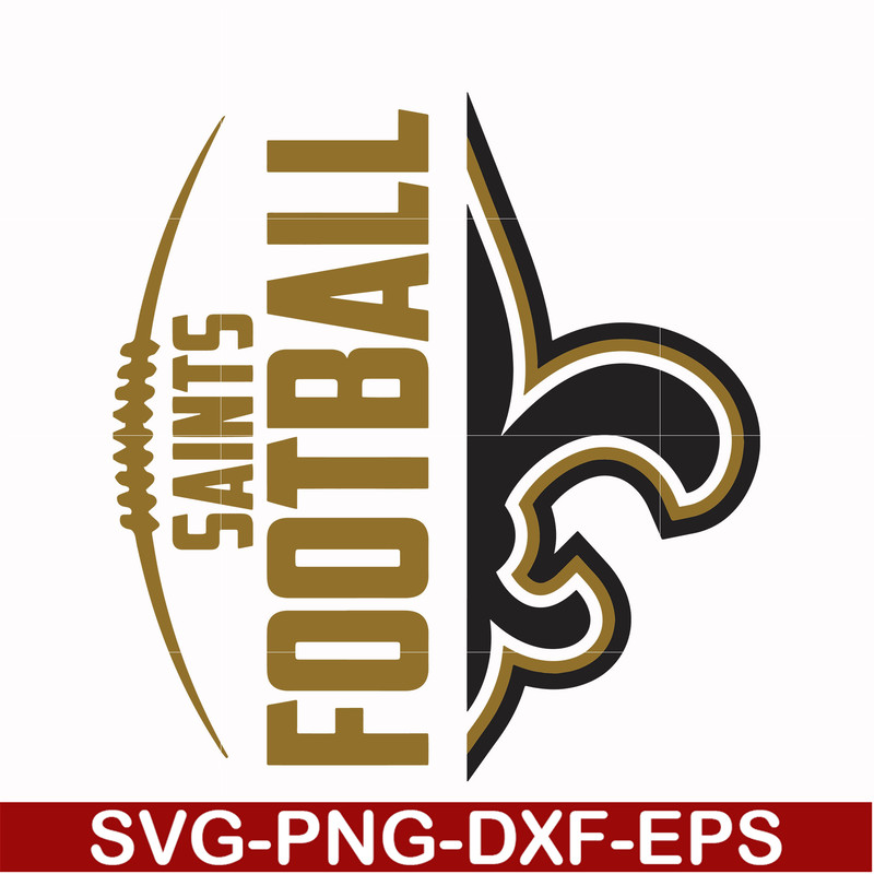 NFL000079-Saints football, svg, png, dxf, eps file NFL000079.jpg
