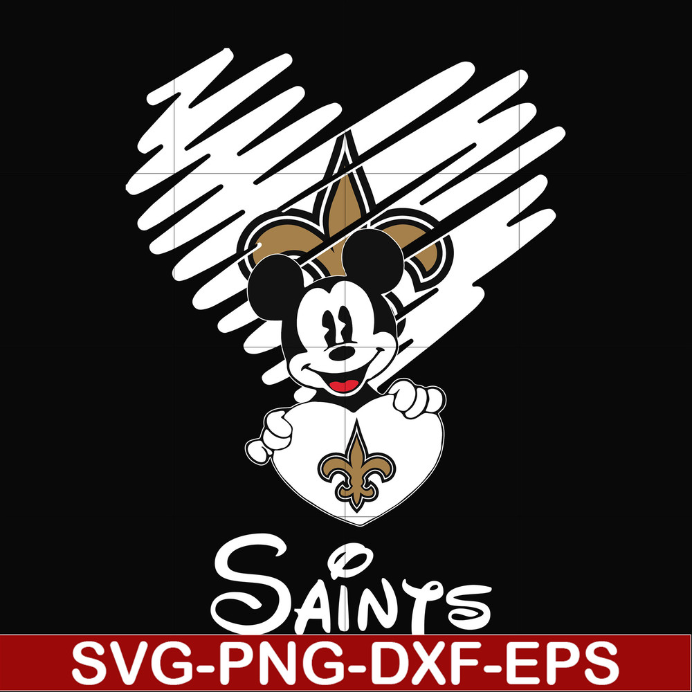 NNFL0031-Saints heart svg, png, dxf, eps digital file NNFL0031.jpg