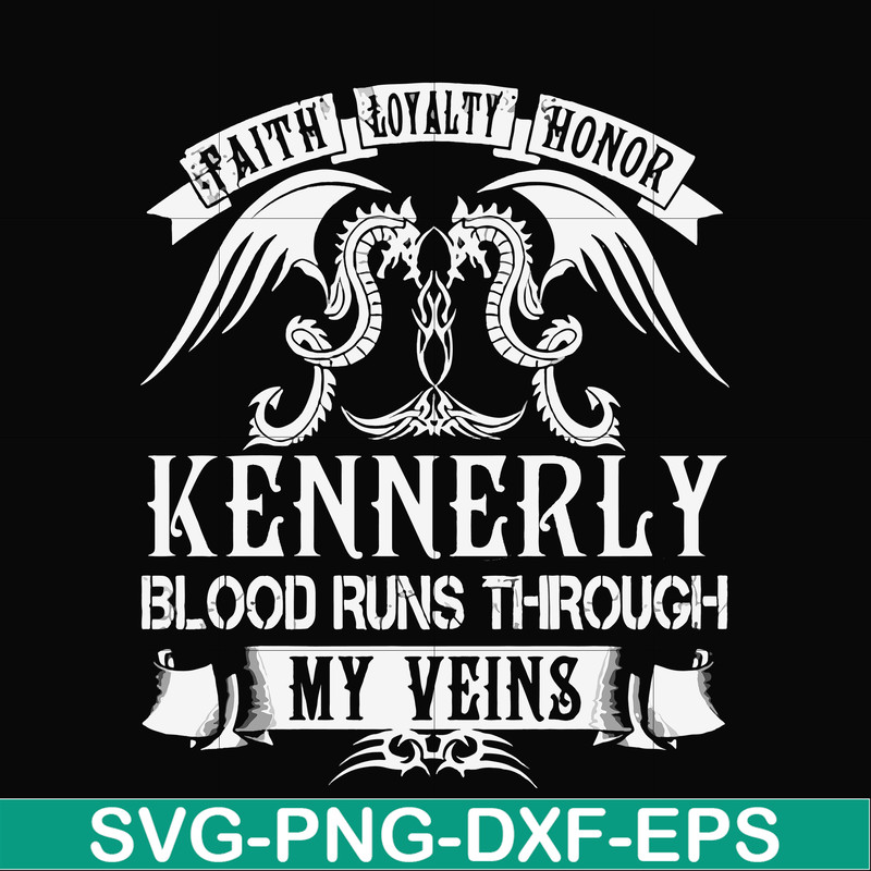 FN000244-Kennerly blood runs through my veins svg, png, dxf, eps file FN000244.jpg