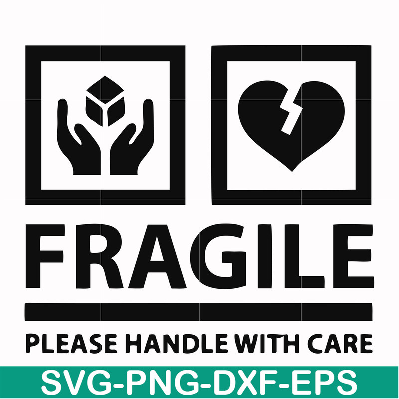 FN000566-Fragile please handle with care svg, png, dxf, eps file FN000566.jpg