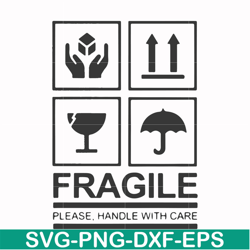 FN000567-Fragile please handle with care svg, png, dxf, eps file FN000567.jpg
