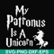 FN000570-My patronus is a Unicorn svg, png, dxf, eps file FN000570.jpg