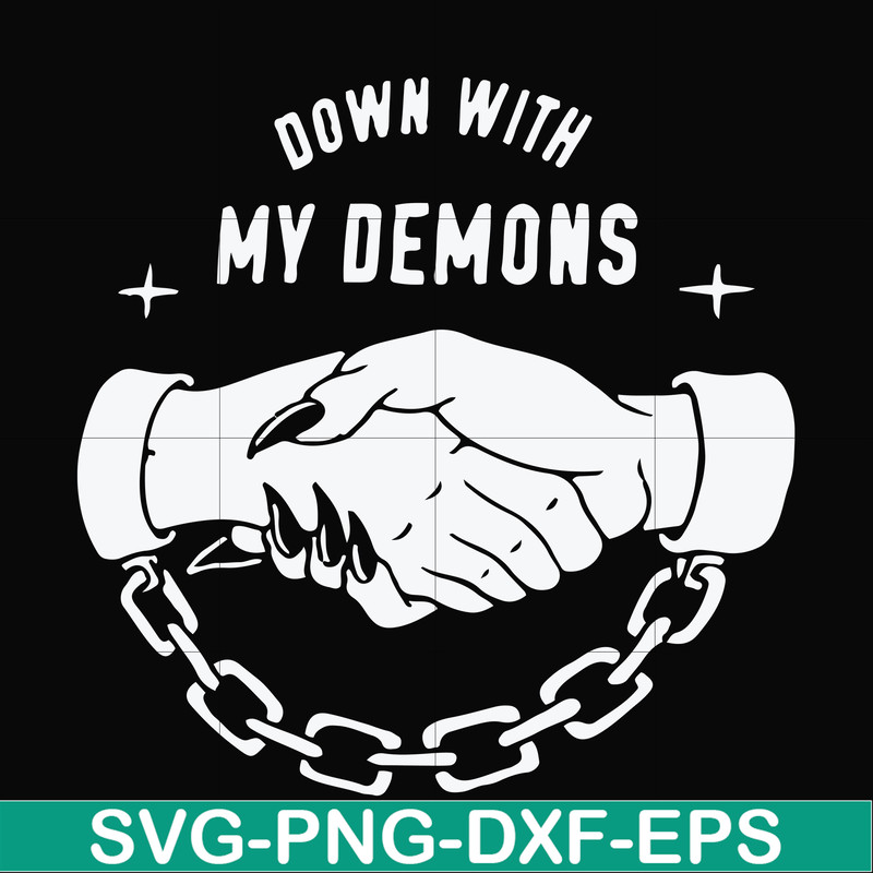 FN000697-Down with my Demons svg, png, dxf, eps file FN000697.jpg