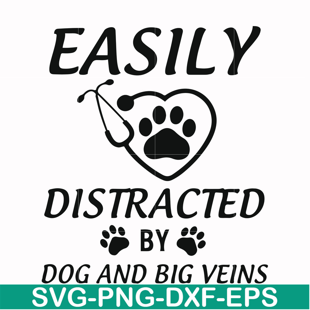 FN000958-Easily distracted by dog and big veins svg, png, dxf, eps file FN000958.jpg