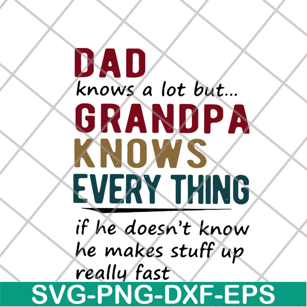 FTD05062104-Dad knows a lot but grandpa knows every thing svg, png, dxf, eps digital file FTD05062104.jpg
