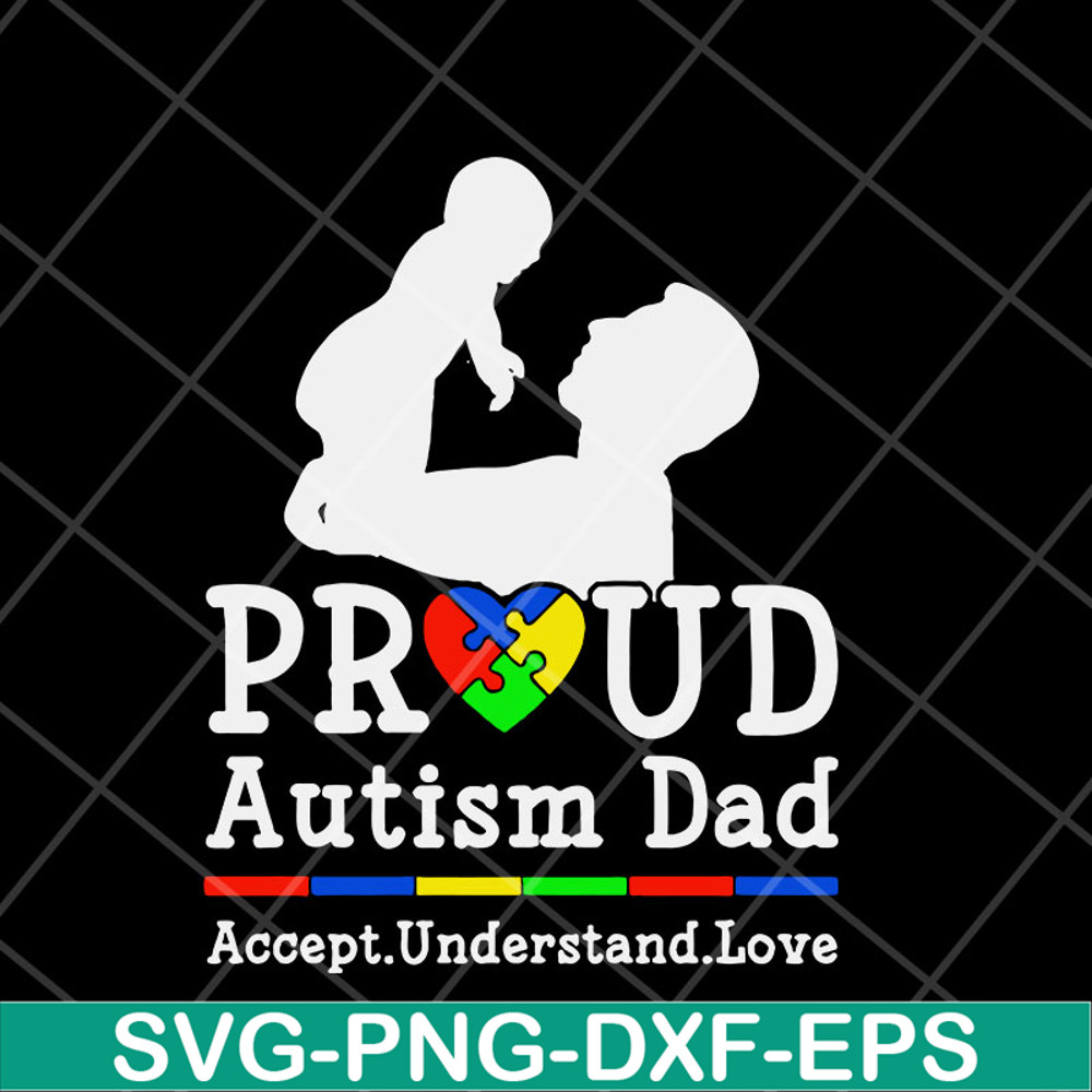 FTD07052110-pround autism dad svg, png, dxf, eps digital file FTD07052110.jpg