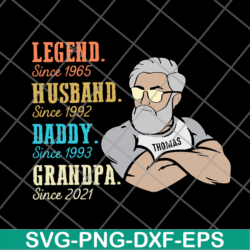 FTD07062108- Legend Husband Daddy Grandpa Since svg, png, dxf, eps digital file FTD07062108.jpg
