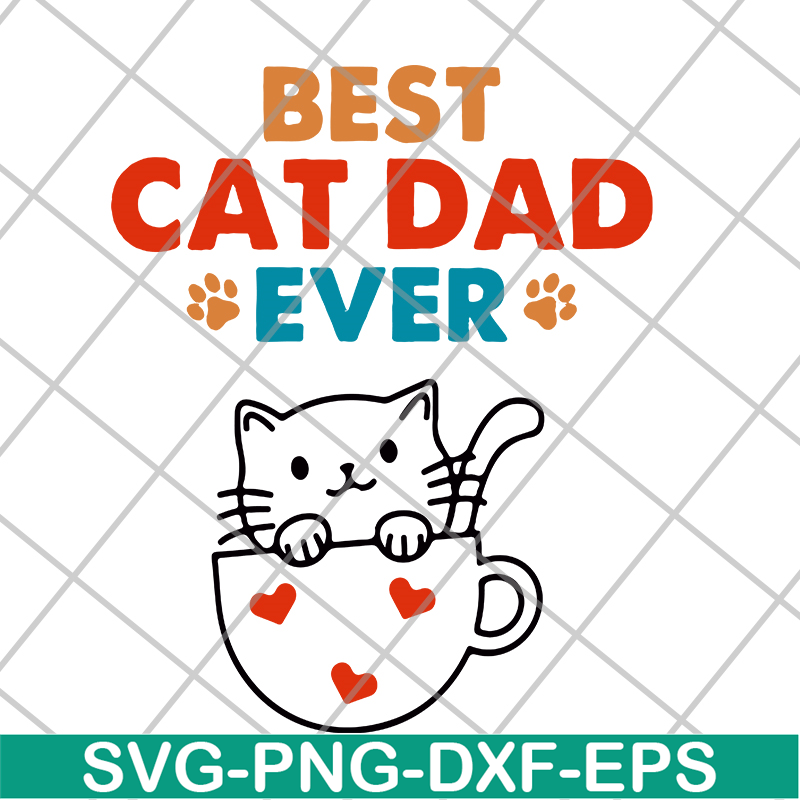 FTD10062119-Cats Best Cat Dad svg, png, dxf, eps digital file FTD10062119.jpg
