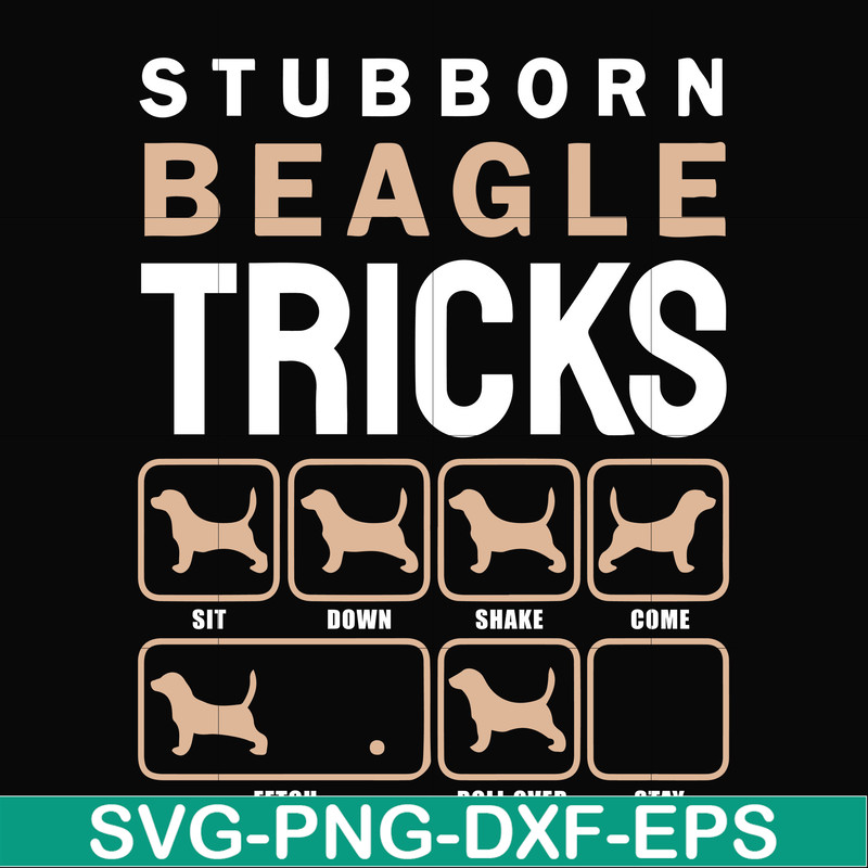 HLW2007206-Stubborn beagle tricks svg, png, dxf, eps digital file HLW2007206.jpg