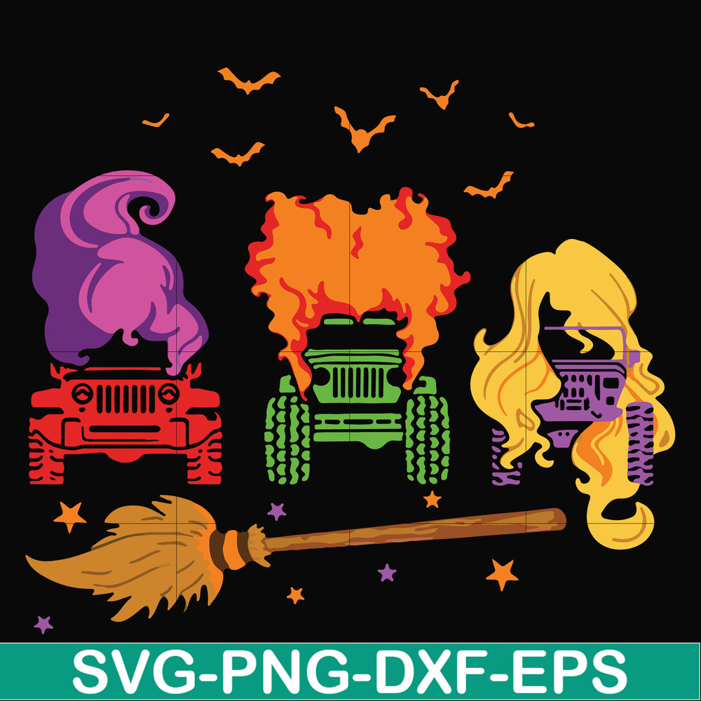 HLW23072010-Witch car svg, halloween svg, png, dxf, eps digital file HLW2307210.jpg