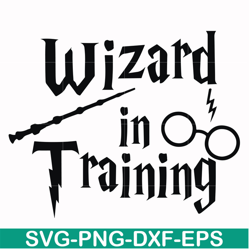 HRPT0001-Wizard in training svg, png, dxf, eps file HRPT0001.jpg