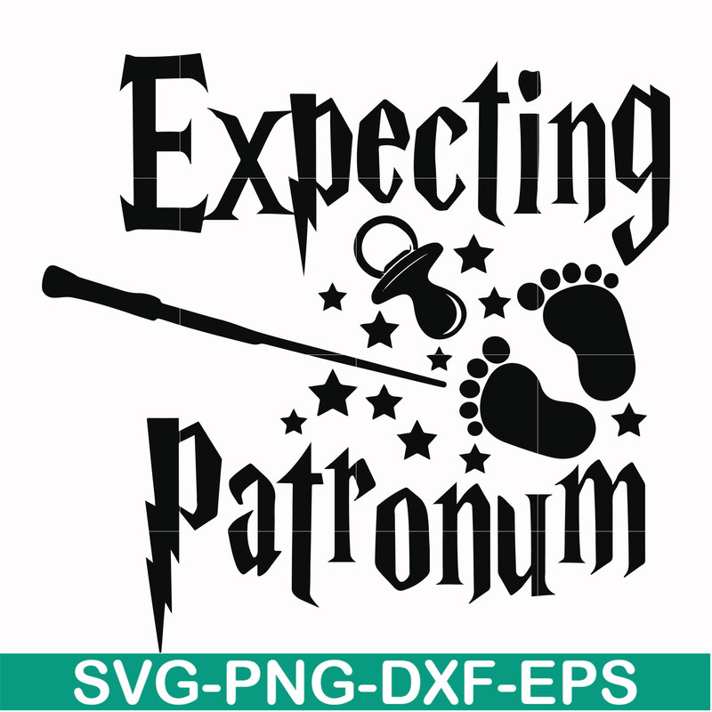 HRPT00039-Expecting patronum svg, png, dxf, eps file HRPT00039.jpg