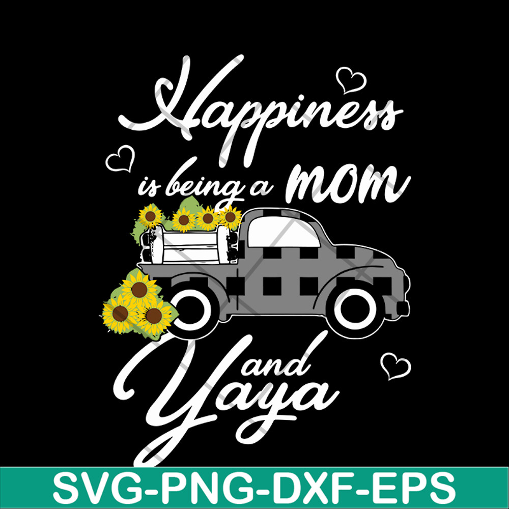 MTD03042116-Happiess is being a mom svg, Mother's day svg, eps, png, dxf digital file MTD03042116.jpg
