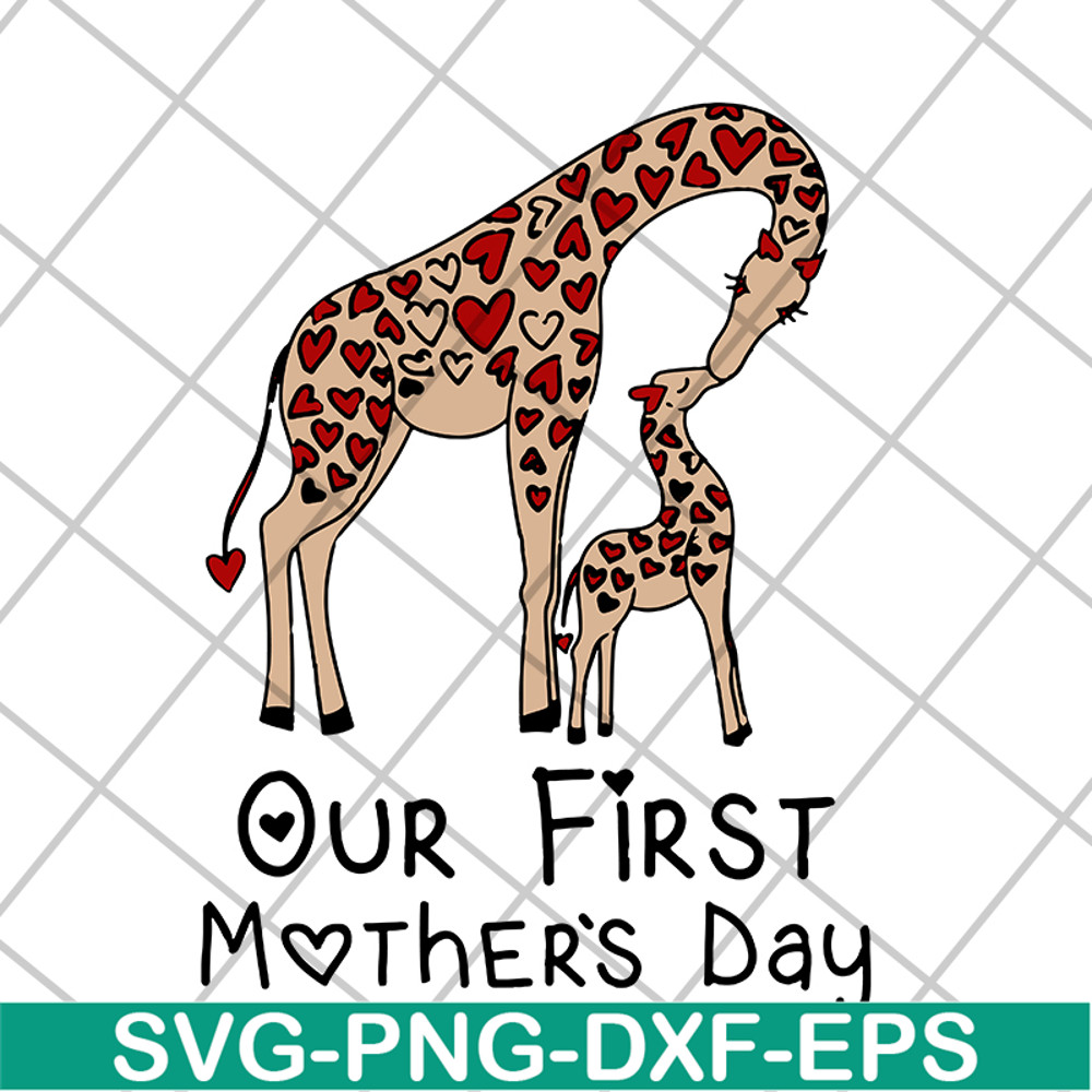 MTD15042106-Our first mothers day svg, Mother's day svg, eps, png, dxf digital file MTD15042106.jpg