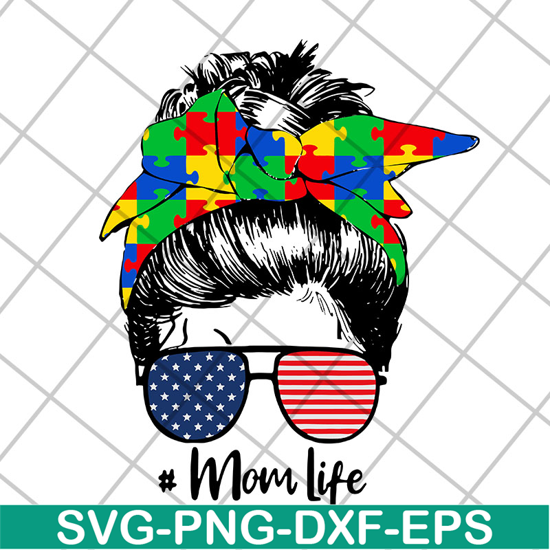 MTD20042102-Autism awareness mom life women mothers day 2021 svg, Mother's day svg, eps, png, dxf digital file MTD20042102.jpg