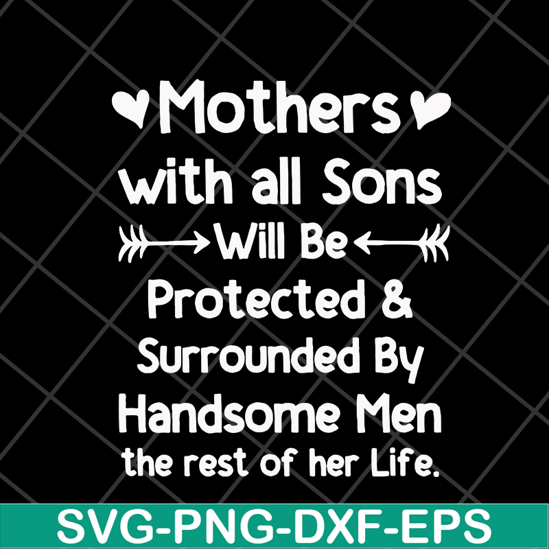 MTD20042109-Mother's with all sons svg, Mother's day svg, eps, png, dxf digital file MTD20042109.jpg