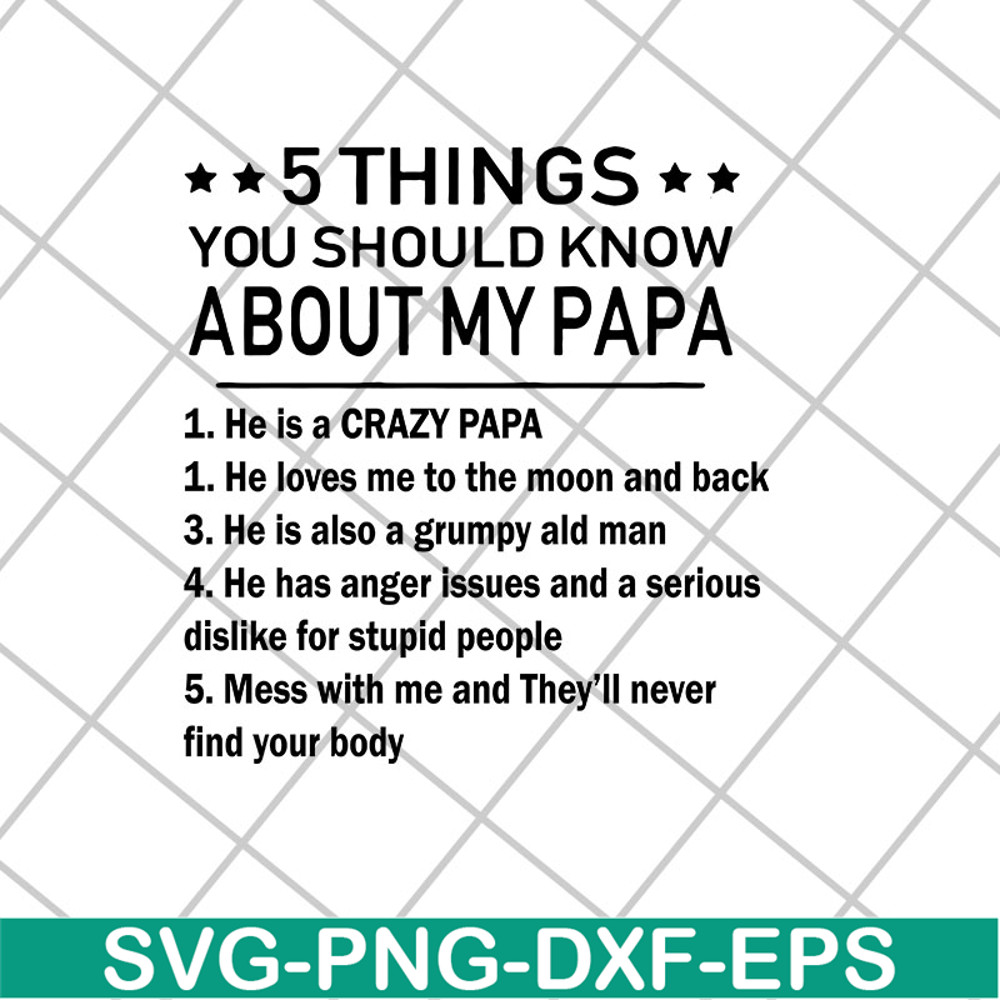 MTD27042115-5 thing you should know about my papa svg, Mother's day svg, eps, png, dxf digital file MTD27042115.jpg