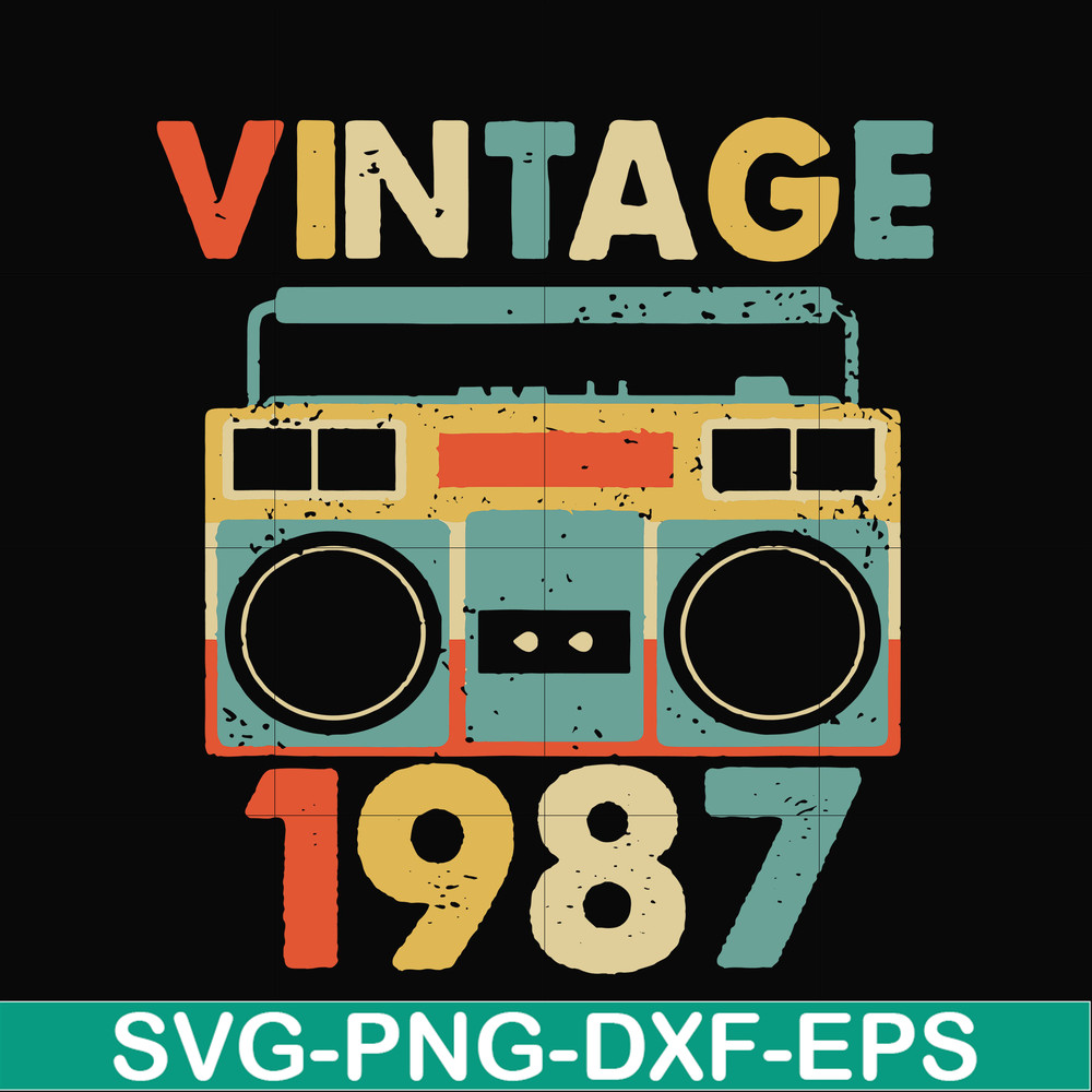 NBD0029-Vintage November 1987 svg, png, dxf, eps digital file NBD0029.jpg