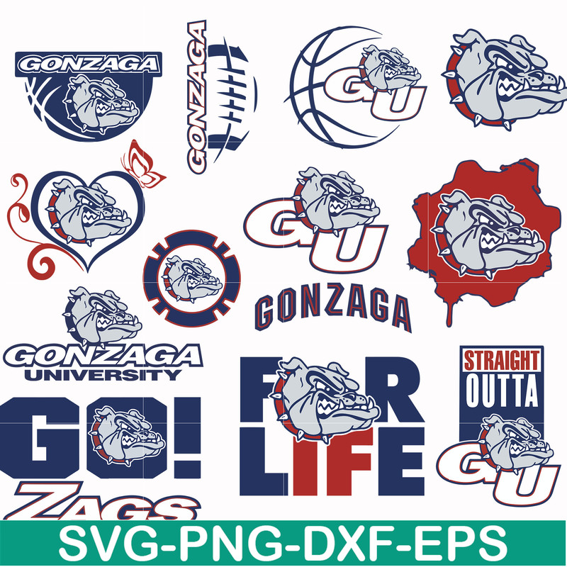 NCAA0000254-Gonzaga Bulldogs svg, png, dxf, eps file NCAA0000254.jpg