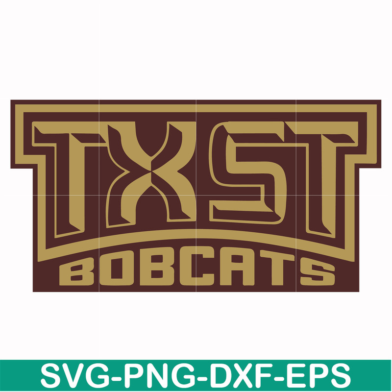 NCAA0000284-Texas State Bobcats svg, png, dxf, eps file NCAA0000284.jpg