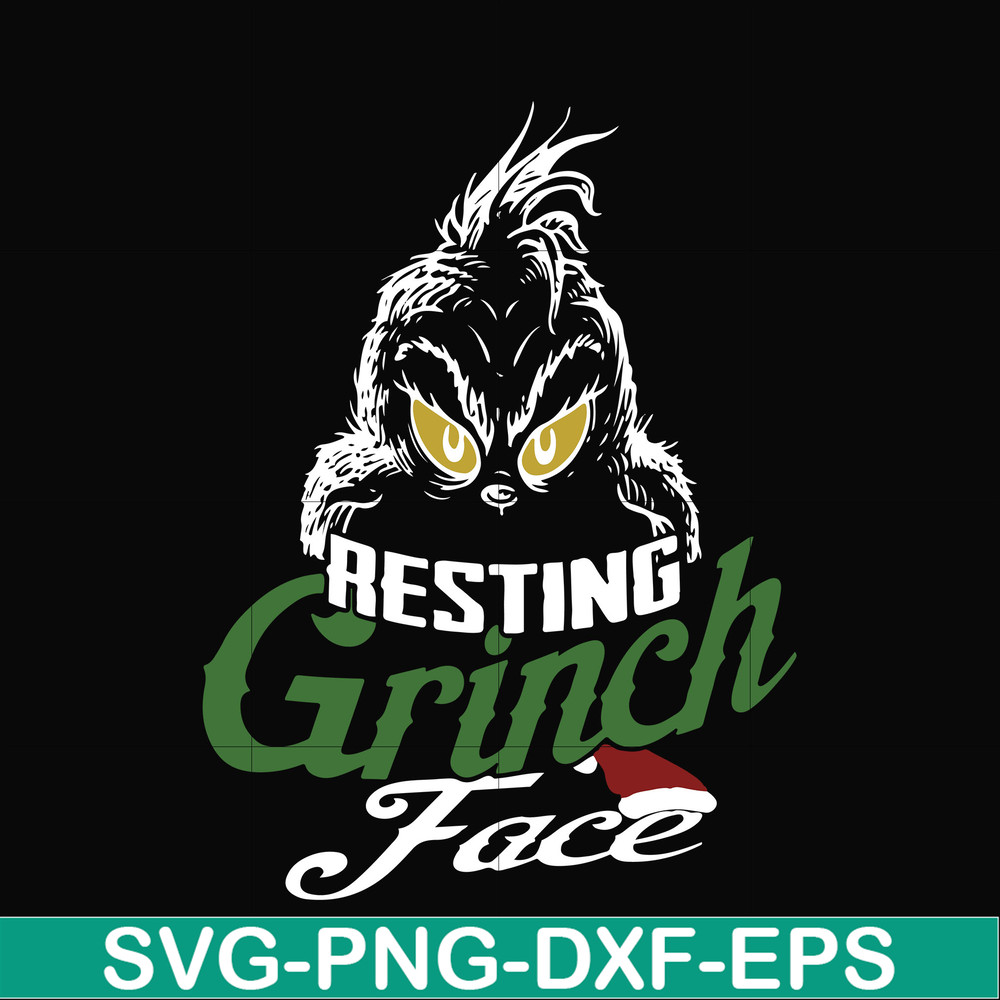 NCRM0006-Resting grinch face svg, png, dxf, eps digital file NCRM0006.jpg